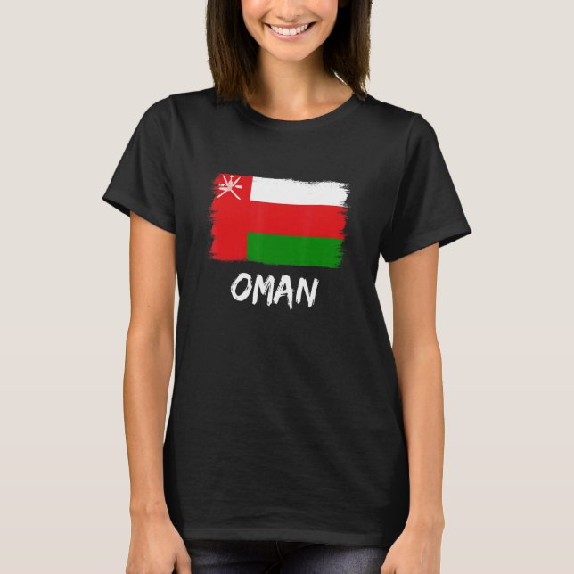 Omani Flagga Oman T Shirt (Framsida)