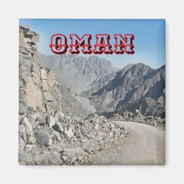 Omani-terräng i bergstrakter magnet (Framsidan)