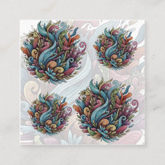 Omanipulerad Bloom: Organisk energi Fyrkantigt Visitkort