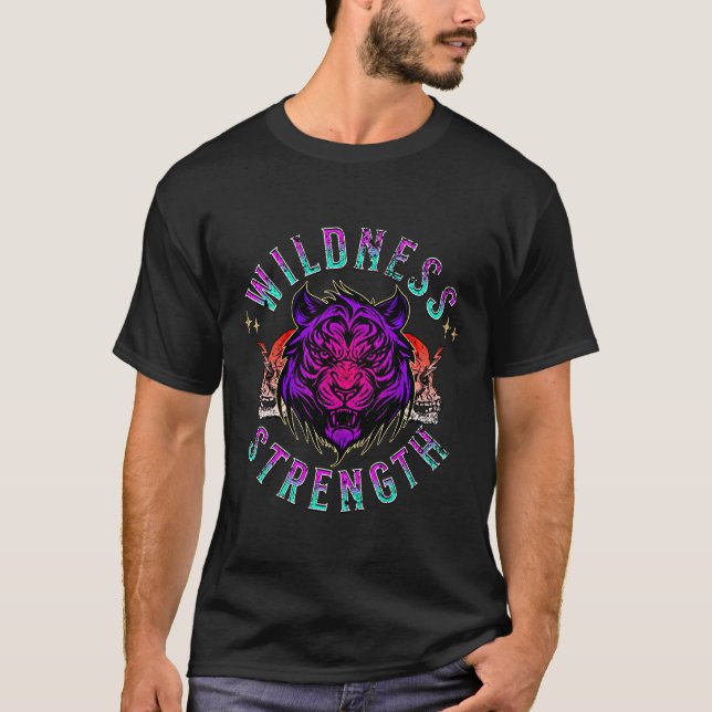 Omanipulerad effekt: där vildmarken uppfyller krav t shirt (Framsida)