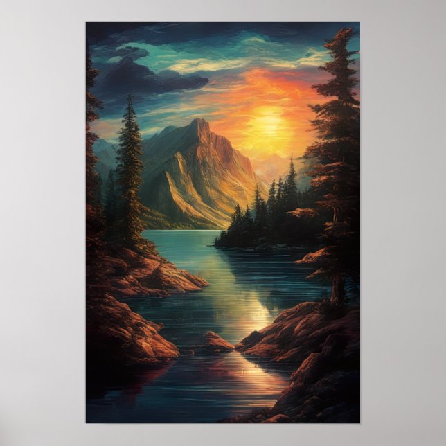Omanipulerad elegance, Sunset Embrace Poster (Framsidan)