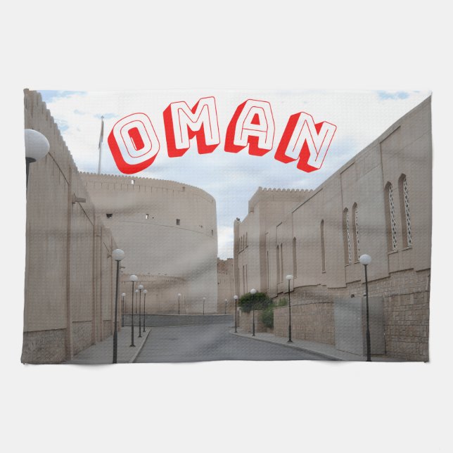 Omans fantastiska charm kökshandduk (Horisontell)