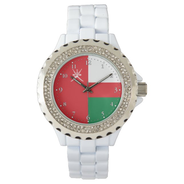 Omans flagga armbandsur (Framsida)