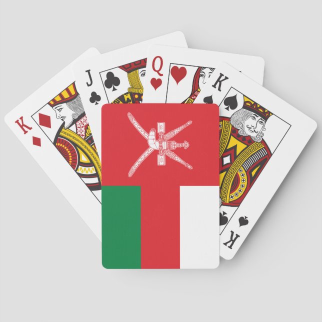 Omans flagga casinokort (Baksidan)