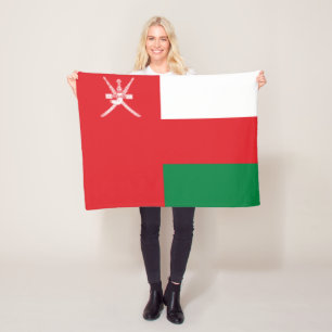 Omans flagga fleecefilt
