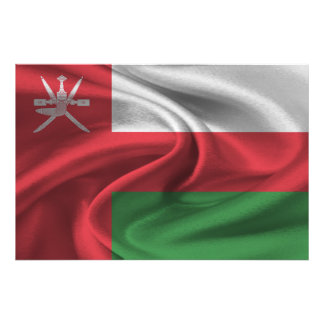 Omans flagga fototryck