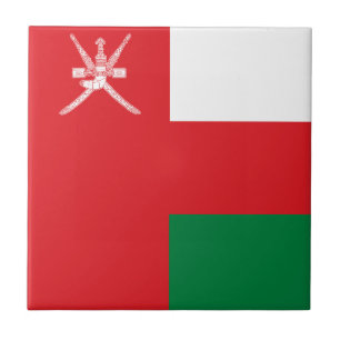 Omans flagga kakelplatta