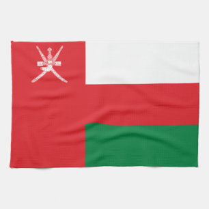 Omans flagga kökshandduk