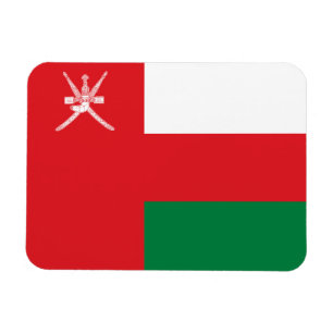 Omans flagga magnet
