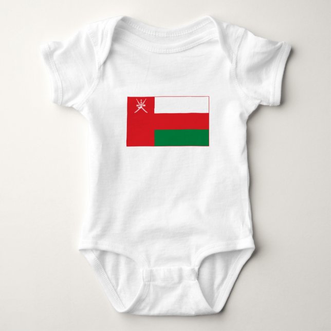 Omans flagga t shirt (Framsida)