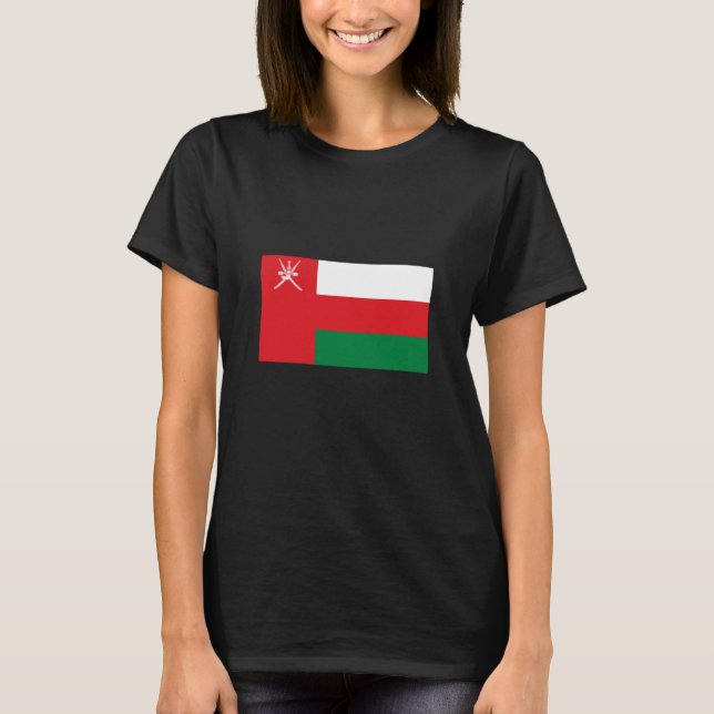 Omans flagga t shirt (Framsida)