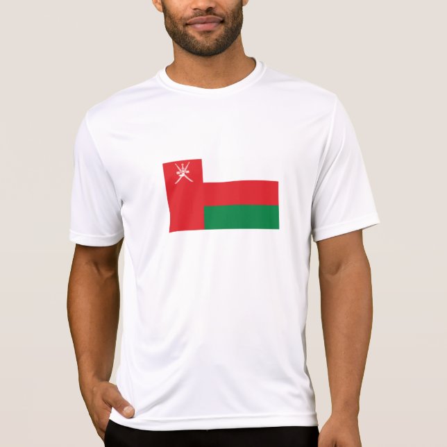 Omans flagga t shirt (Framsida)