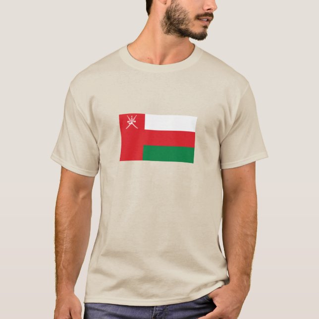 Omans flagga t shirt (Framsida)