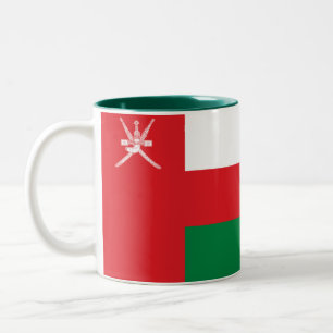 Omans flagga Två-Tonad mugg