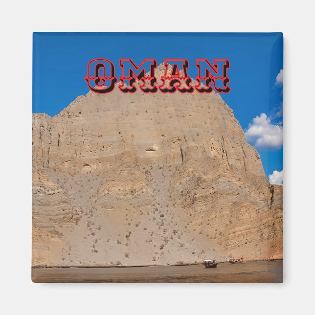 Omans majeslandskap magnet (Framsidan)