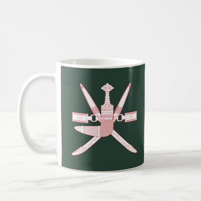 Omans nationalemblem kaffemugg (Vänster)