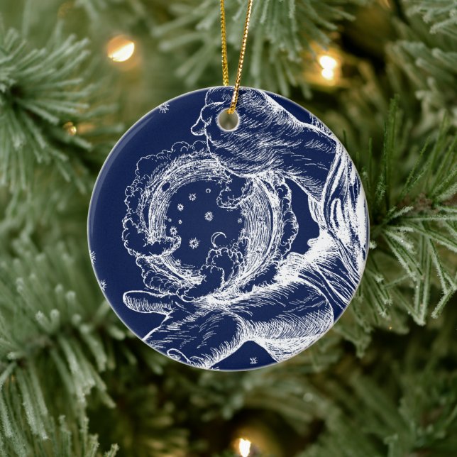 Omar Khayyam Creation, Rubaiyat Julgransprydnad Keramik (Träd)