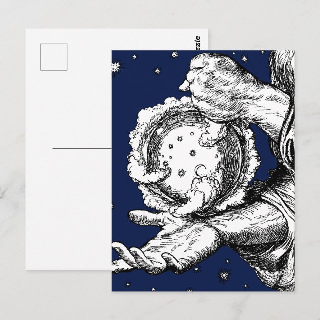 Omar Khayyam Creation, Rubaiyat Vykort (Fram/baksida)