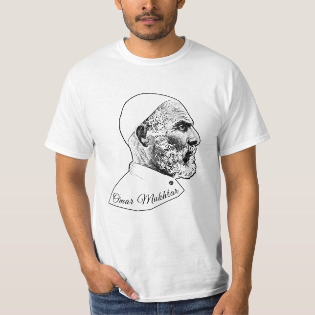 Omar Mukhtar T Shirt (Framsida)