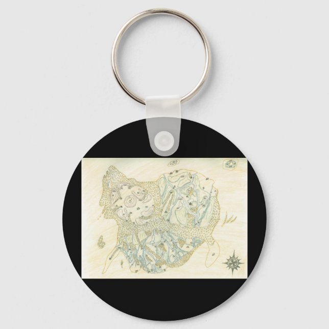 Omärkt Karta i Trino Nyckelring (Framsida)