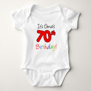 Omas 70-årsdag tee shirt