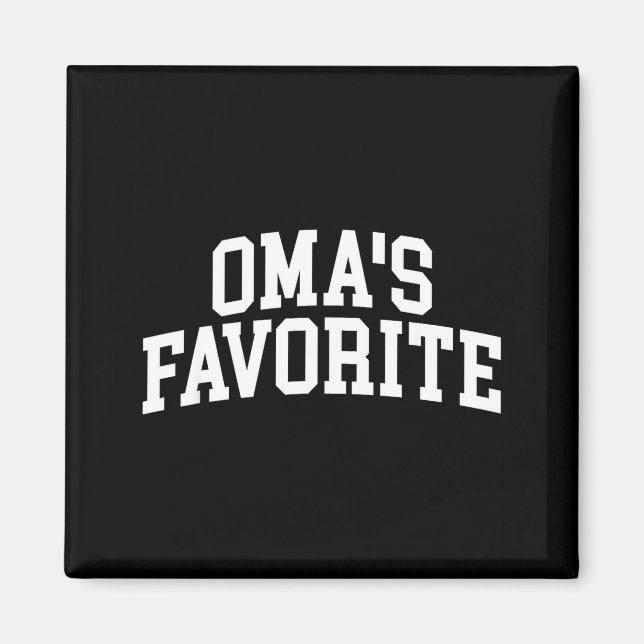 Oma's Favorite Grandkids  Magnet (Framsidan)