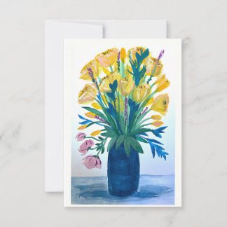 Oma's Flowers tack / vykort