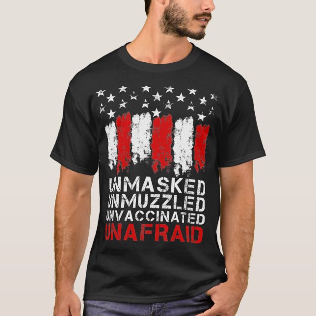 Omaskerad oskuren ovaccinerad ovaccinerad ofarlig  t shirt (Framsida)