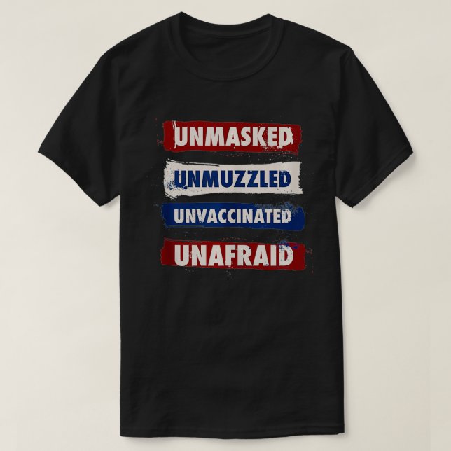 Omaskerad oskuren ovaccinerad ovaccinerad oskuren  t shirt (Design framsida)