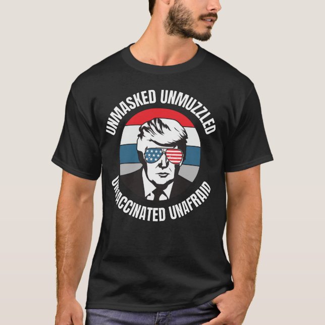Omaskerad ovaccinerad ovaccinerad ovaccinerad ovac t shirt (Framsida)
