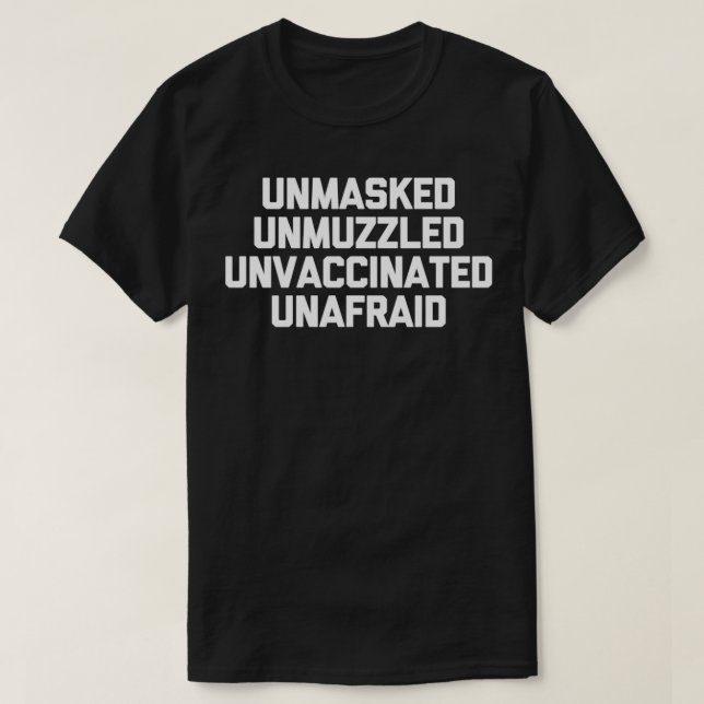Omaskerad ovaccinerad ovaccinerad ovaccinerad ovan t shirt (Design framsida)