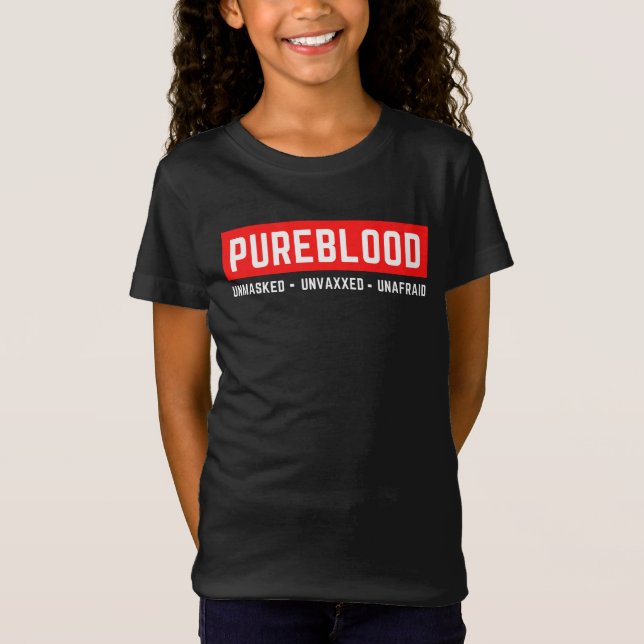 Omaskerat, ovaxlat, ofraid PureBlod T Shirt (Framsida)