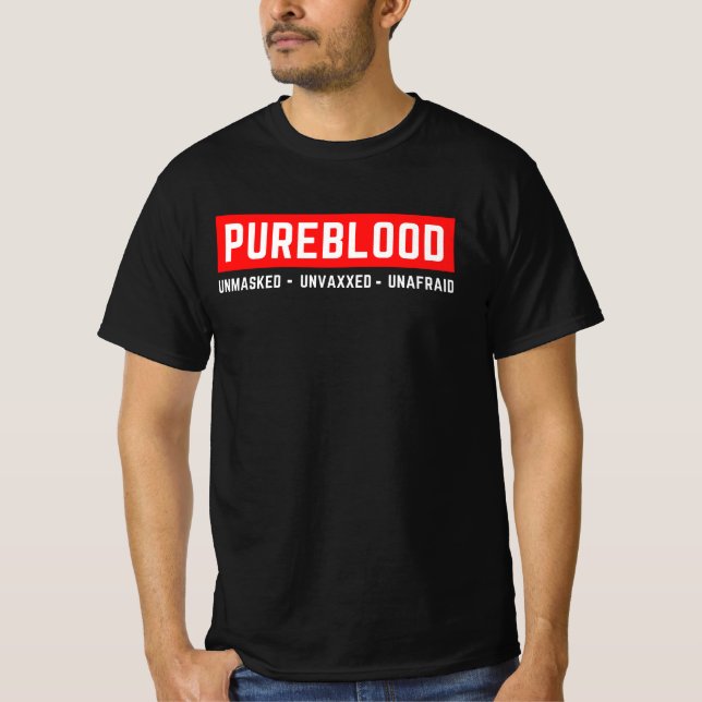 Omaskerat, ovaxlat, ofraid PureBlod T Shirt (Framsida)