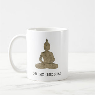 OMB Oh min buddha humorsilhouette Kaffemugg