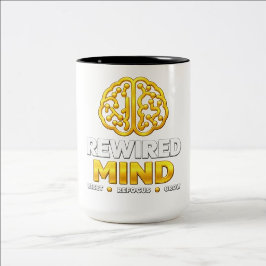 Ombildat sinne logotypmugg - Svart kaffemugg