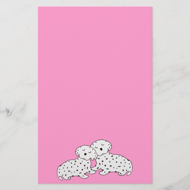 Ombonat Dalmatiandrömmar Brevpapper (Framsida)
