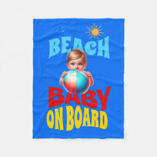 ombord på Beach Baby Fleecefilt