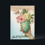 *~* Ombre 10A101 FOTO  Cocktail  SÖNDAGSBRUD Inbjudningar<br><div class="desc">(sök efter A101 och AR28 för samma eller liknande produkter. Eller... sök "anna rosa" xxxx för vad du än söker. Denna serie inbjudningar är mestadels ORANGE,  YPPERLIGT RIK,  Vintage och Viktoriansk med en dold fräck twist. En kvinnas hand TOASTAR bruden.</div>