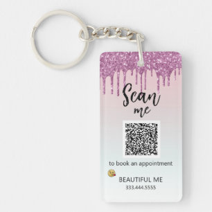 *~* Ombre AP36 QR Promo Logotyp Acrylic Keychain
