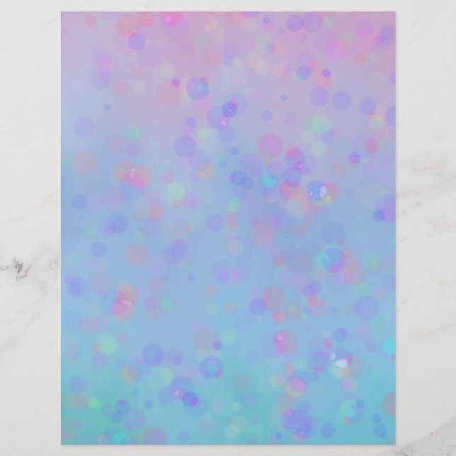 Ombre Aqua, Blue, Lila, Rosa Design Craft Papper (Framsida)