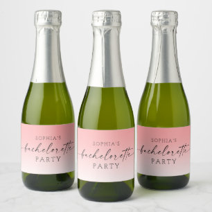 Ombré Bachelorette Party Sparkling Vin Label