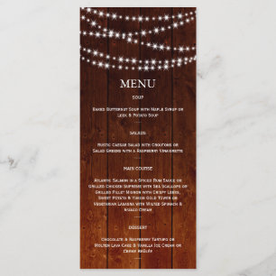 Ombre Barn Board Twinkle Ljus Menu Meny