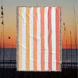 Ombre Beach Sunrise Rand Orange & Gult Glow Filt