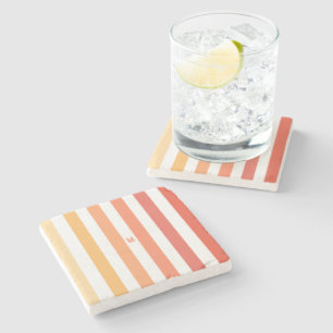 Ombre Beach Sunrise Rand & Personlig Monogram Stenunderlägg