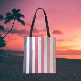 Ombre Beach Sunset Rand & Personlig Monogram Tygkasse