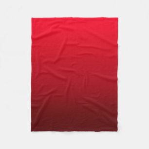 Ombre bleknar röd fleecefilt