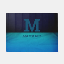 Ombre Blue Monogram Distress Texturerad