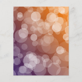Ombre Bokeh Scrapbook Papper - Orange och Lila