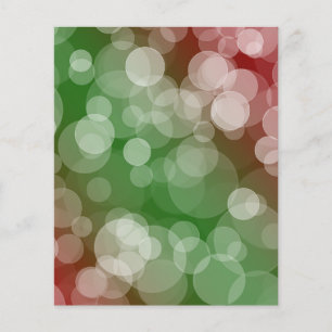 Ombre Bokeh Scrapbook Papper - Red and Grönt
