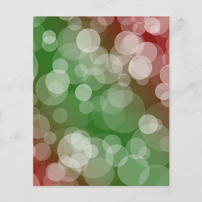 Ombre Bokeh Scrapbook Papper - Red and Grönt (Framsida)